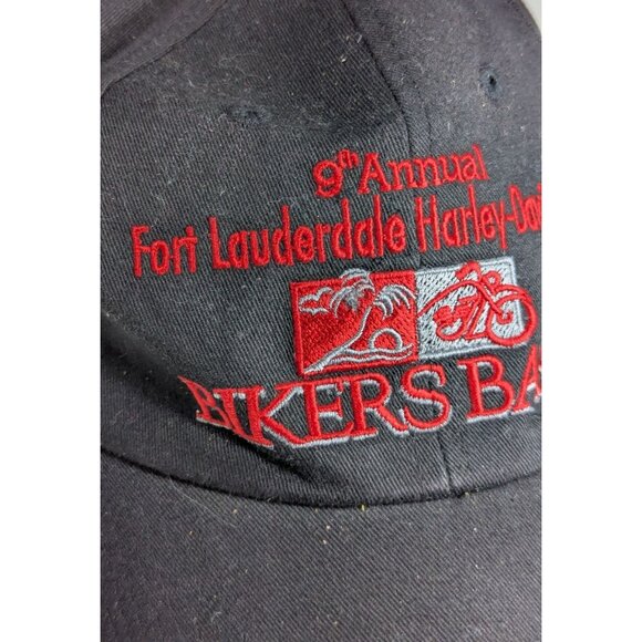 9th Annual Fort Lauderdale Harley-Davidson V-Twin Bikers Bash Adjustable Black H - Picture 2 of 5